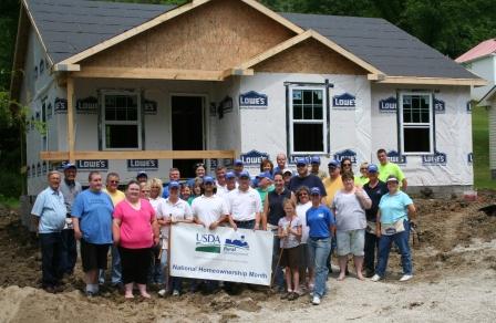 House constructed during Workfest in Irvine, KY