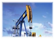 An image of an oil field