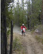 photo of trail bike rider