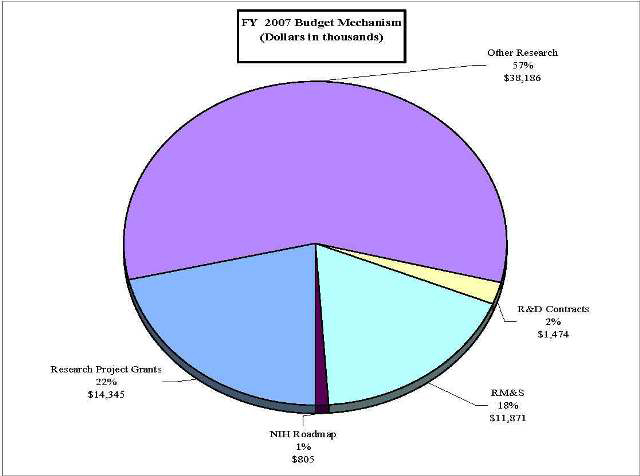 Pie Chart: FY 2007 Budget Mechanism