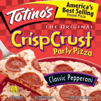 Label, Crisp Crust Party Pizza, Classic Pepperoni