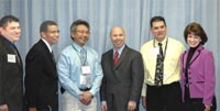 (from left)  Gilbert Guerrero, Ron Williams, Jay Mar, Chief Lancaster, Jack Kuhn, and Dianne Guidry (NRCS photo -- click to enlarge)