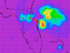 TRMM image of Tropical Storm Fay 