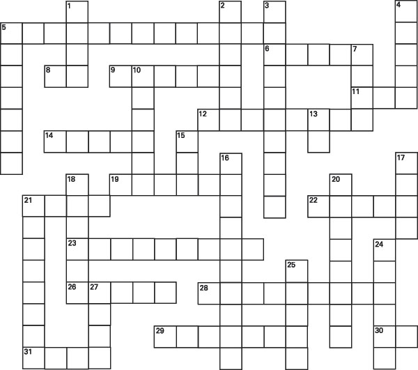 crossword puzzle