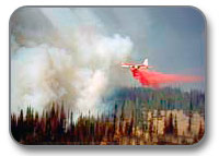 Airtanker drop on the BLM Lakeview District