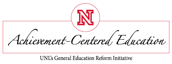 Logo for Achievement-Centered Education, UNL's General Education Initiative