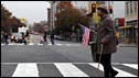 Washington DC resident Alnett Wooten, 86, on her way to vote on 4 November, 2008 in the traditionally African-American Shaw neighbourhood of the city (File picture)