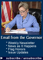 E-mail From the Gov - receive press releases, electronic newsletters, executive orders, and other current news and information from the Governor's office.