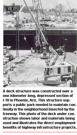 Highway infrastructure project in Phoenix, Arizona.