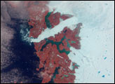 Greenland’s Coast in Holiday Colors