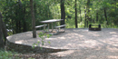 Campsite at the Buckhorn campground
