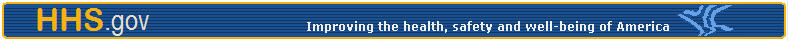 U.S. Department of Health and Human Services branding bar.
