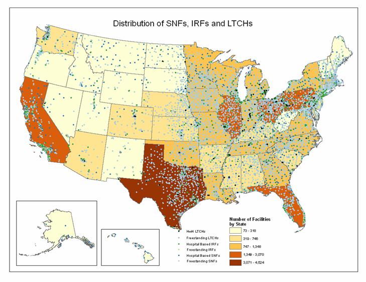 IMAGE REPRESENTING NUMBER OF FACILITIES BY STATE