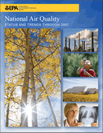 Latest Findings on National Air Quality -  Status and Trends Through 2007