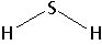 structural formula of Hydrogen Sulfide