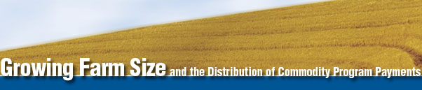 Page Title: Growing Farm Size and the distribution of commodity program payments