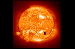 SOHO EIT image of Sun and prominence