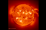 SOHO EIT image of Sun and prominence