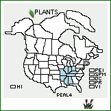 Distribution of Penstemon alluviorum Pennell. . 