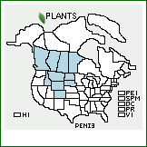 Distribution of Penstemon nitidus Douglas ex Benth.. . 