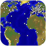 Partial map of IGS coverage