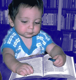 Toddler in the Library