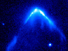 Hubble image of stellar interloper
