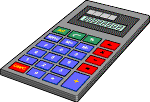 Picture of a hand calculator
