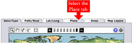 Image pointing to GLCF "Place" tab