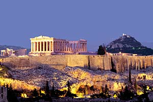 Greece holds the OSCE Chairmanship in 2009. Photo: the Acropolis hill in Athens with the ruins of the Parthenon symbolic of Greece's long history. (Greek National Tourism Organisation)