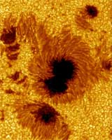 Detail of a sunspot