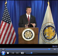 Screen shot of Veteran's Preference and Federal Employment video