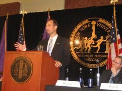 Deputy Secretary Troy speaks on the Administration’s efforts to improve health care in a challenged economy at the New York University School of Law’s 2008 Global Economic Policy Forum.