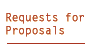 Requests for Proposals