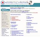 Health information Web pages from the NHLBI