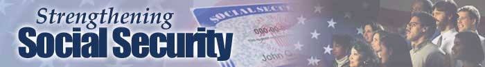 Strengthening Social Security banner