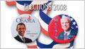 An Obama and a McCain campaign button