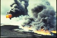 Arabian Gulf Spills - Bergan oil field fires, Kuwait