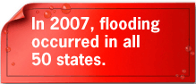 In 2006, flooding occurred in all 50 states.
