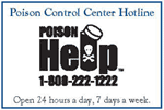 Poison Control Center Hotline 1-800-222-1222