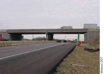 Photo: The new Lake St. Louis Bridge over Interstate 70 in St. Charles County, MO.