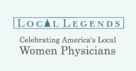 Logo of the Local Legends website: Celebrating America's Local Women Physicians