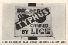 [Danger of typhus carried by lice]. 28 February 1944.
