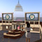 An avatar looks over Second Life's Capitol Hill
