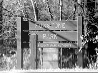 Picture of Foxstone Park sign