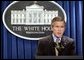 President George W. Bush makes a statement to the press on Libya agreeing to dismantle its weapons of mass destruction program on Friday December 19, 2003.  White House photo by Paul Morse