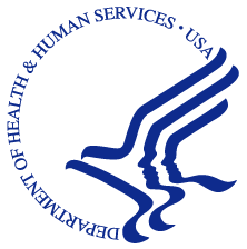 Logo of the U.S. Department of Health and Human Services.