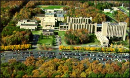 An aerial view of the FBI Academ