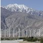 Windmills at the base of the Santa Rosa Mountains