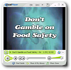"Don't Gamble on Food Safety" video screenshot